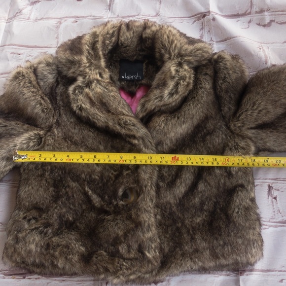KERSH Faux Fur Women's Jacket with 3/4 Sleeves Size Small - Picture 15 of 16